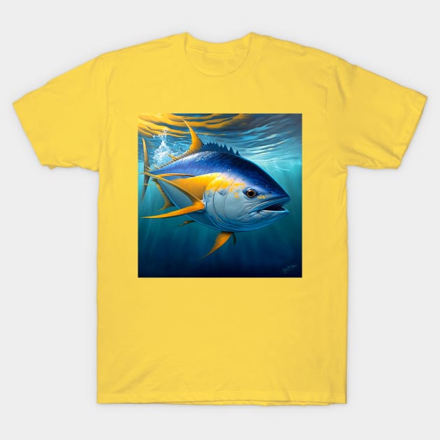 Yellow Fin Tuna T-Shirt by TheCore